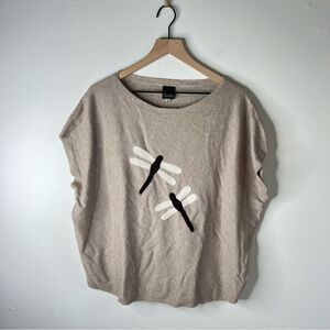 Aaeda Cream Sleeveless Boxy Muscle Tee